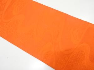 荒波に菊模様織り出し　名古屋帯